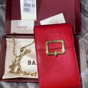 Small Bally leather belt bag.